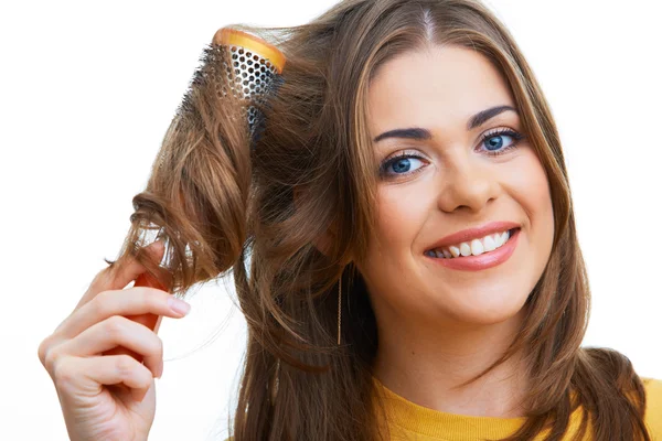 Style de cheveux de femme portrait — Photo