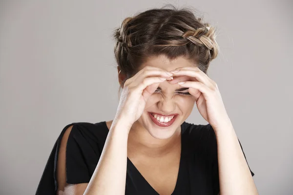 Stile di capelli donna — Foto Stock