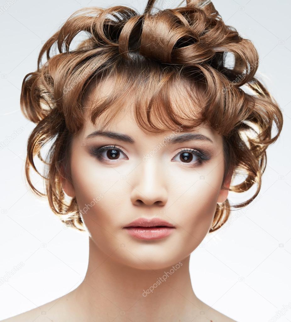 Beauty face of young woman