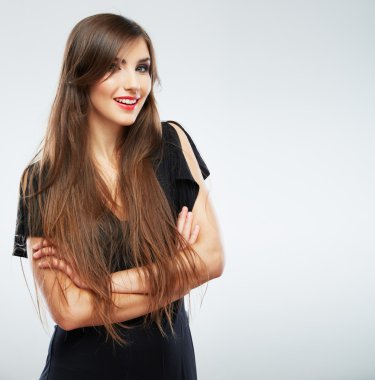 siyah giyimli kadın kapatmak dikey