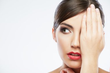 kadın portre kadar yakın