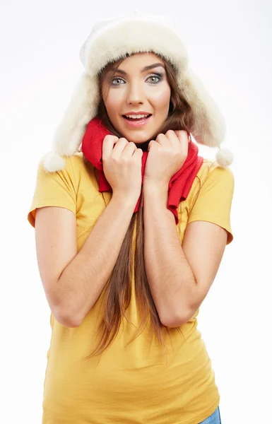 Young woman isolated portrait, — Stock Photo, Image