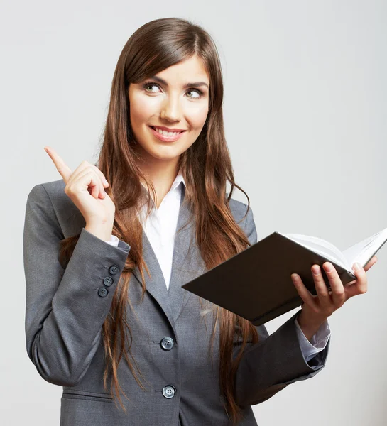 Mujer de negocios retrato aislado en blanco — Foto de Stock