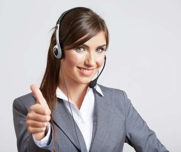 Business woman portrait isolated on white — Stock Photo, Image