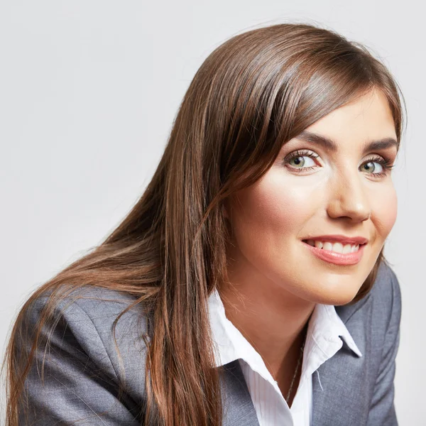 Mujer de negocios retrato aislado en blanco —  Fotos de Stock