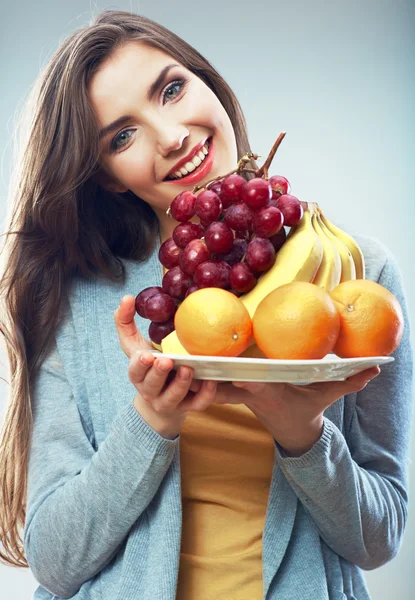 Fruit woman — Stock Photo, Image
