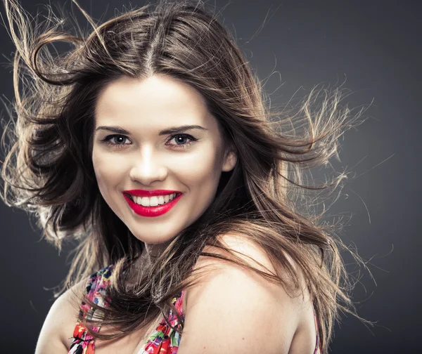 Retrato de cara mujer — Foto de Stock