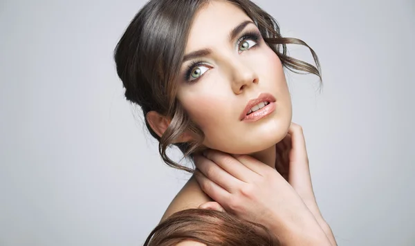 Woman face close up beauty portrait — Stock Photo, Image