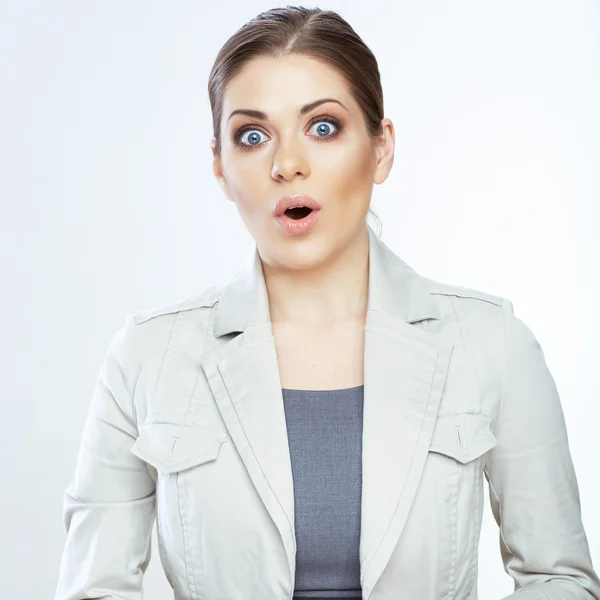 Surprised businesswoman — Stock Photo, Image