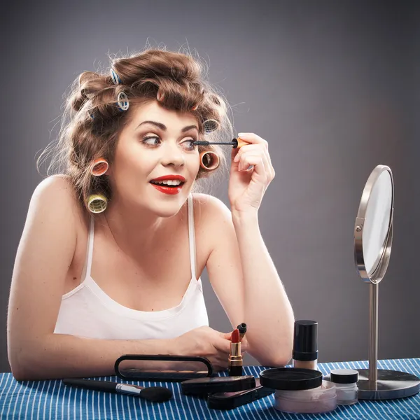 Vrouw schoonheid stijl portret — Stockfoto