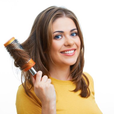 kadın saç stili portre