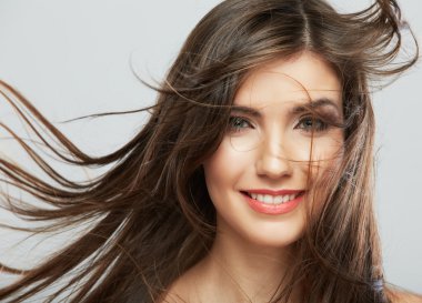 kadın moda saç stili portre