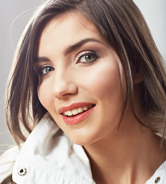 Close-up portret van vrouw — Stockfoto
