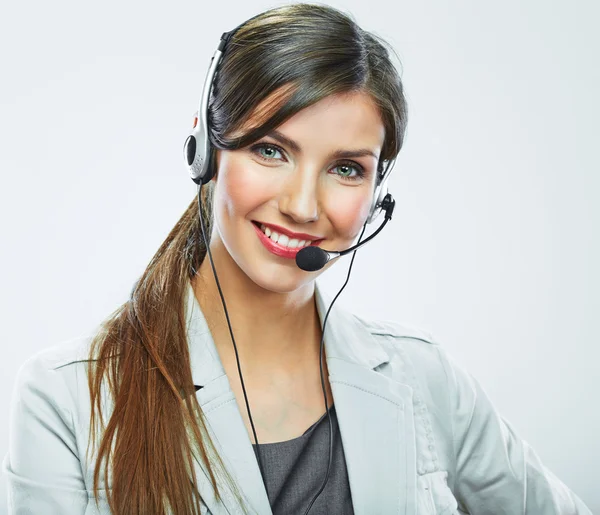 Retrato do trabalhador do serviço ao cliente — Fotografia de Stock