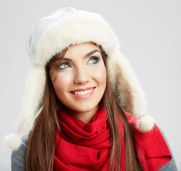 여자의 겨울 스타일 초상화 — 스톡 사진