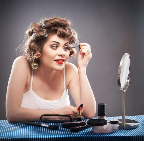 Vrouw schoonheid stijl portret — Stockfoto