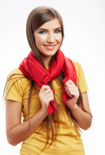 Woman with scarf — Stock Photo, Image