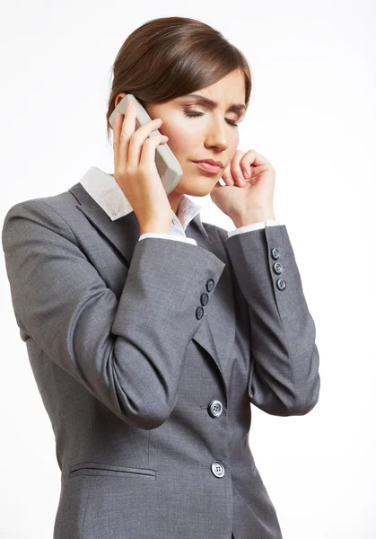 Business woman talking on phone — Stock Photo, Image