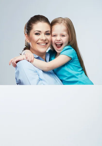 Portrait of mother with daughter — Stock Photo, Image