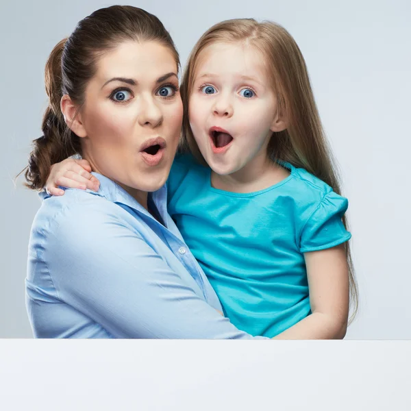 Portrait of mother with daughter — Stock Photo, Image