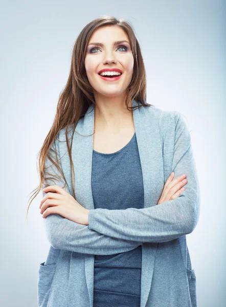 Glimlachende vrouw — Stockfoto