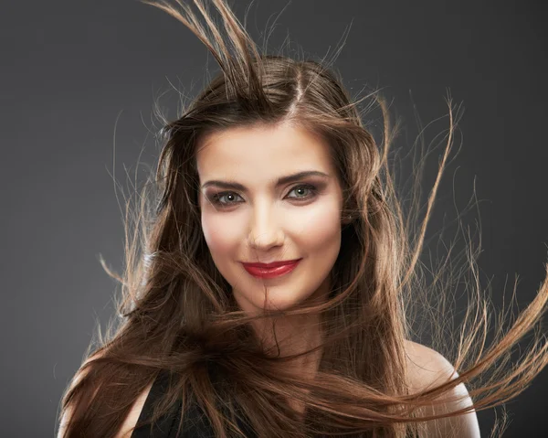 Mulher estilo de cabelo retrato de moda — Fotografia de Stock