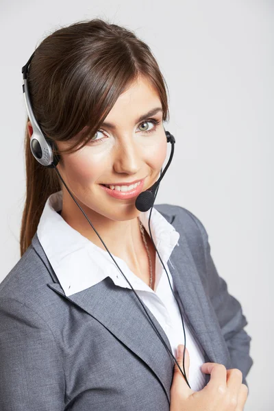 Retrato do trabalhador do serviço ao cliente — Fotografia de Stock