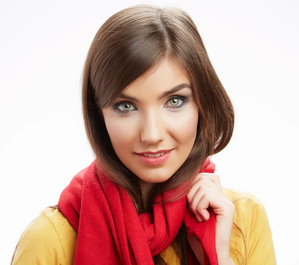 Woman with scarf — Stock Photo, Image