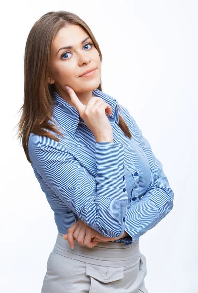 Glimlachende zakenvrouw — Stockfoto