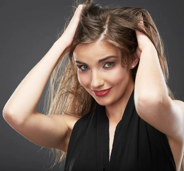 Primer plano retrato de la mujer —  Fotos de Stock