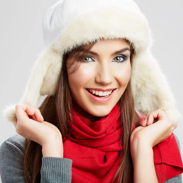 Winter style portrait of woman — Stock Photo, Image