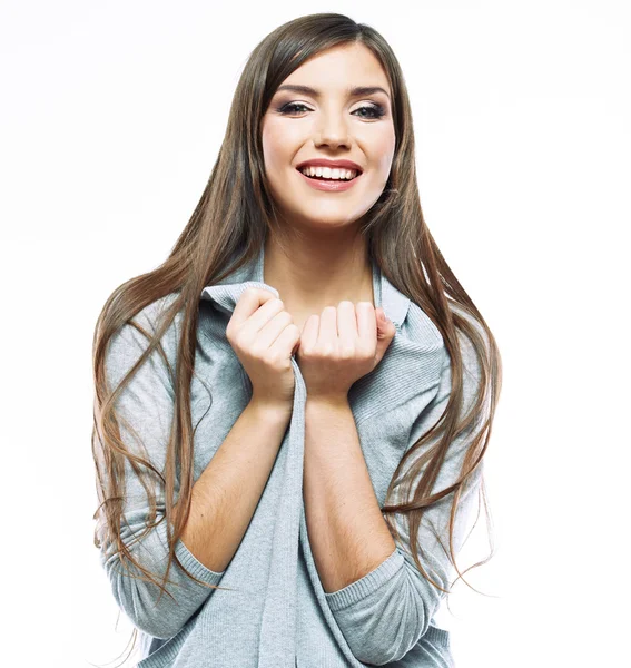 Retrato de mulher sorridente — Fotografia de Stock