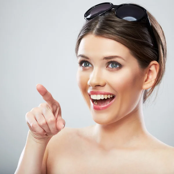 Mujer con gafas — Foto de Stock