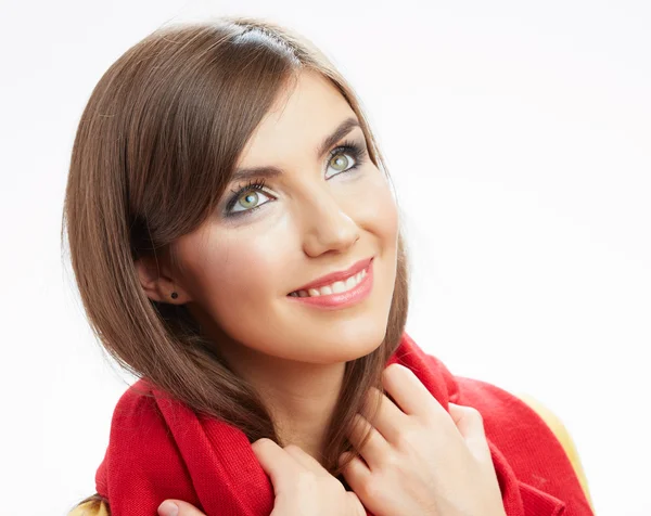 Woman with scarf — Stock Photo, Image