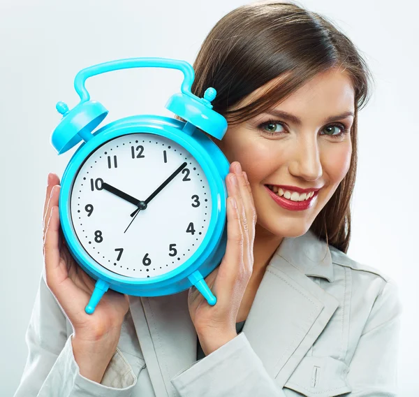 Business woman with time concept Stock Photo