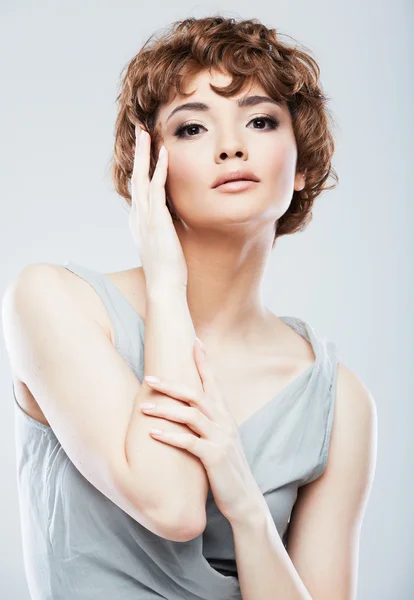 Primer plano retrato de la mujer — Foto de Stock