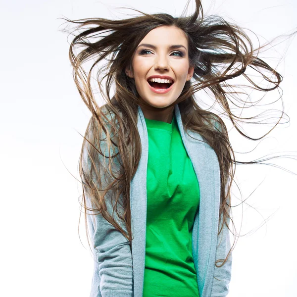 Portrait of smiling woman — Stock Photo, Image