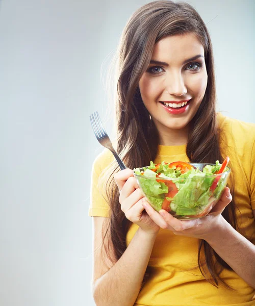 Woman diet concept portrait — Stock Photo, Image