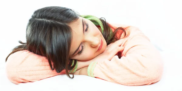 Woman sleep in bed — Stock Photo, Image