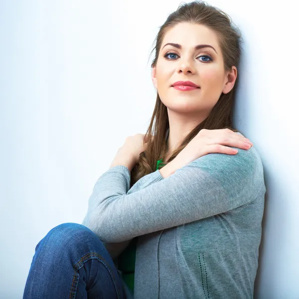 Vrouw natuurlijke portret — Stockfoto