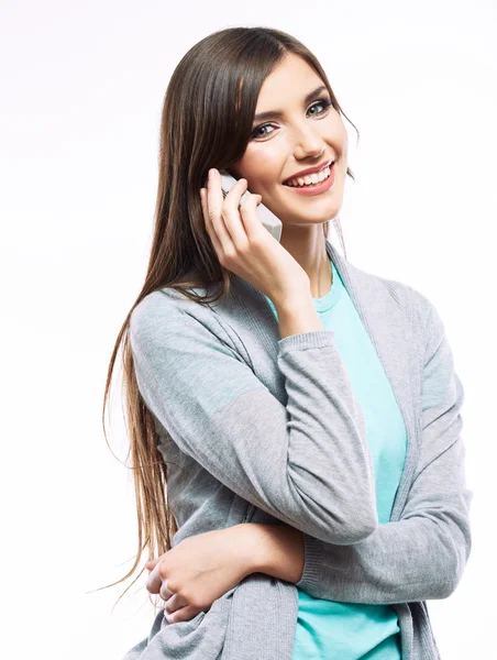 Donna con telefono — Foto Stock