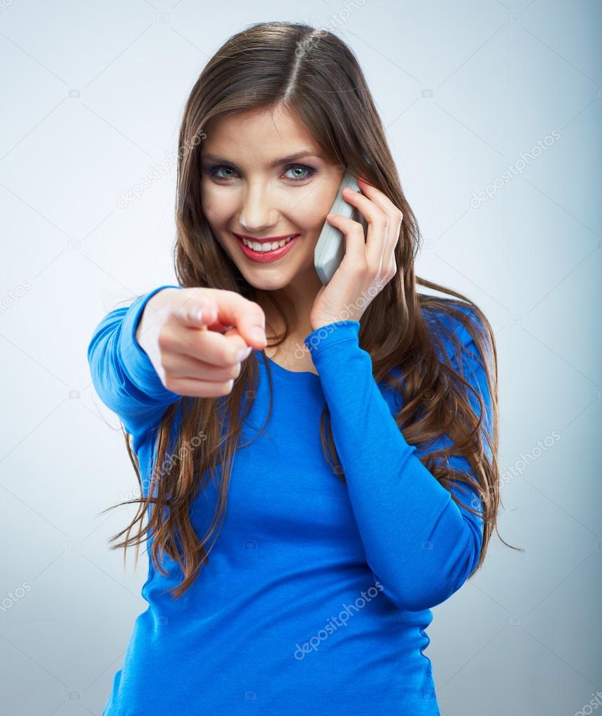 Woman with phone