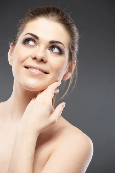 Close up woman face — Stock Photo, Image