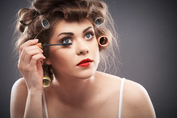 Vrouw schoonheid stijl portret — Stockfoto