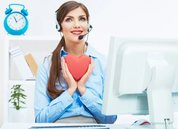 Operatore del call center — Foto Stock