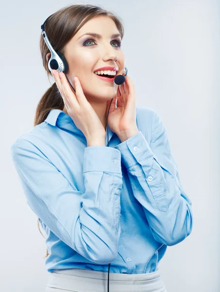 Woman call center operator — Stock Photo, Image