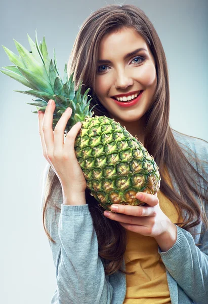 Femeie ananas — Fotografie, imagine de stoc