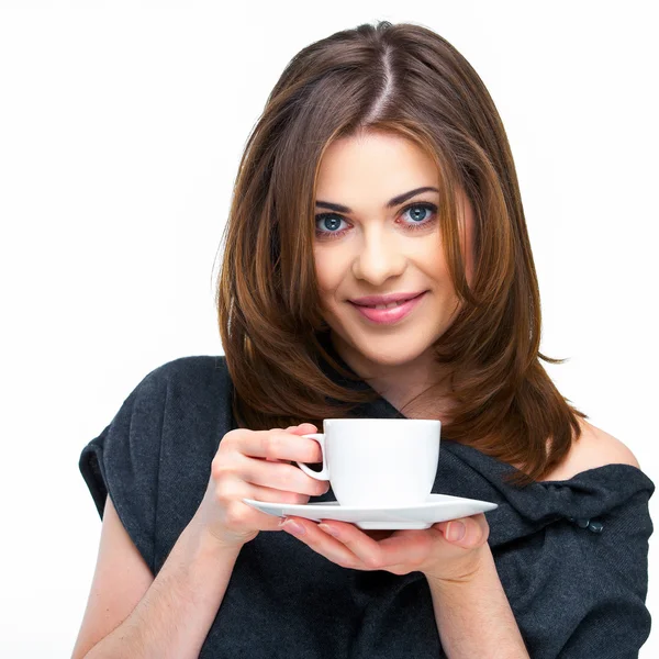 Donna con tazza di caffè — Foto Stock