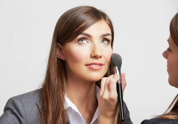 Podnikání žena a make-upu — Stock fotografie