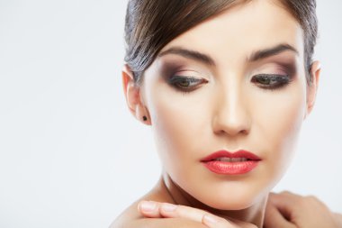 schoonheid stijl close-up vrouw gezicht portret